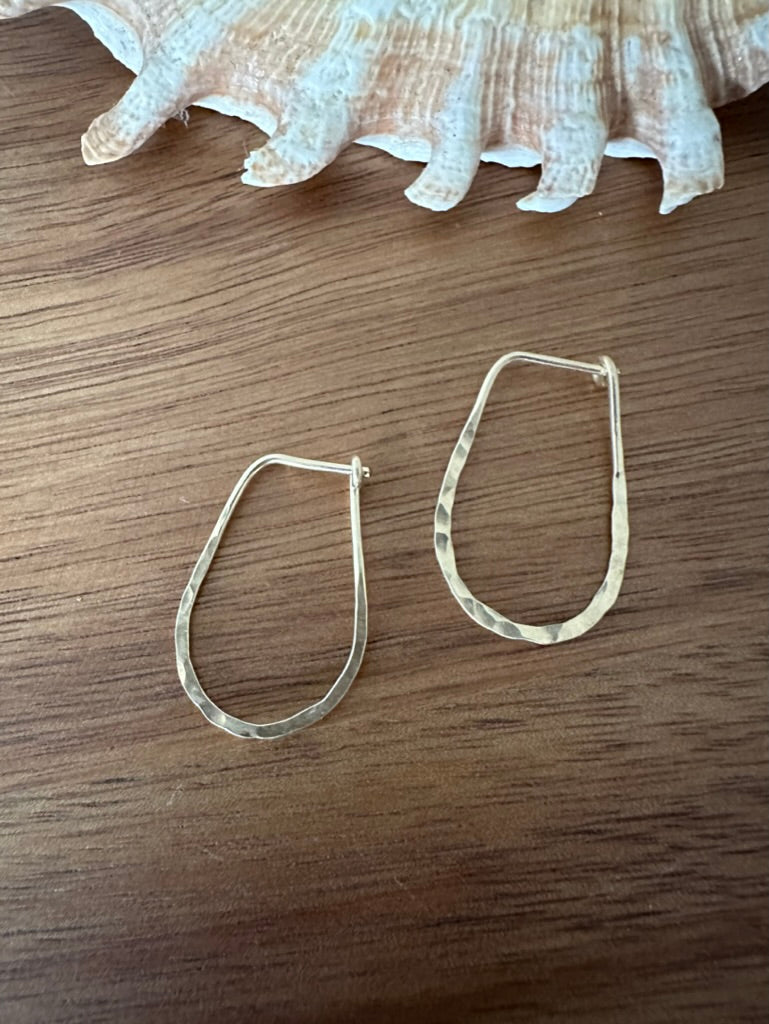 half rounded hoops on a wooden background