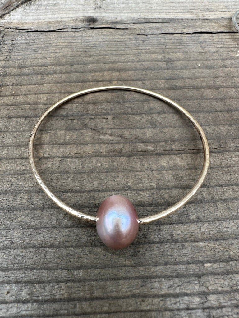 Large Edison on 14K Goldfilled Bangle