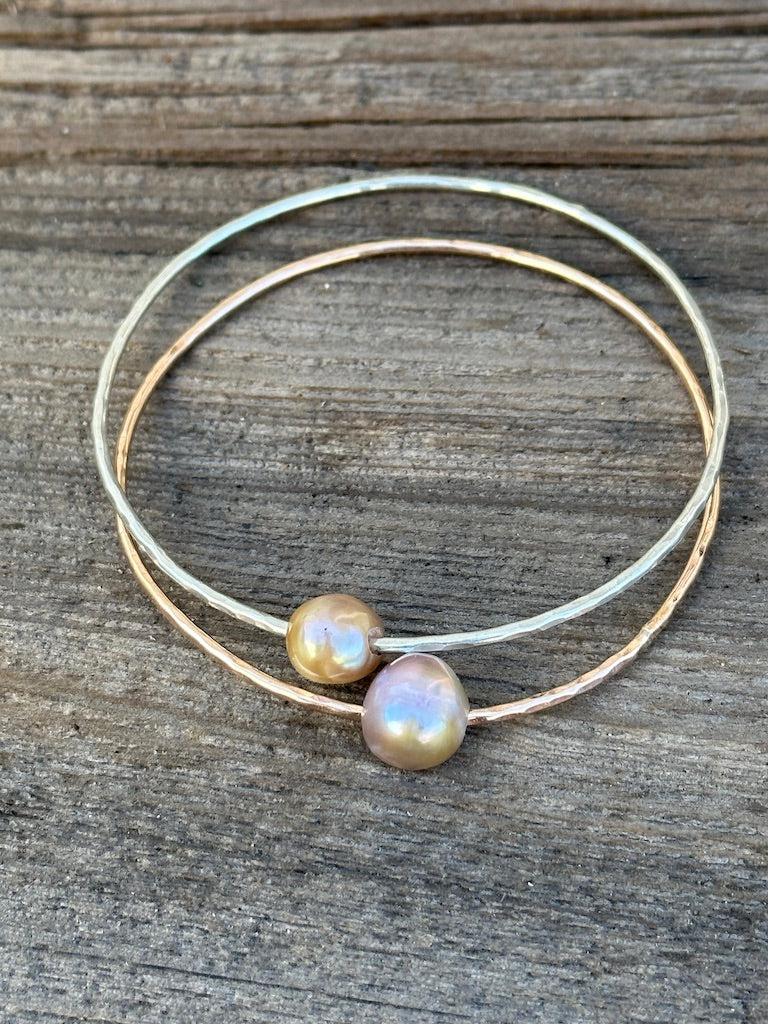 Large Edison on 14K Goldfilled Bangle