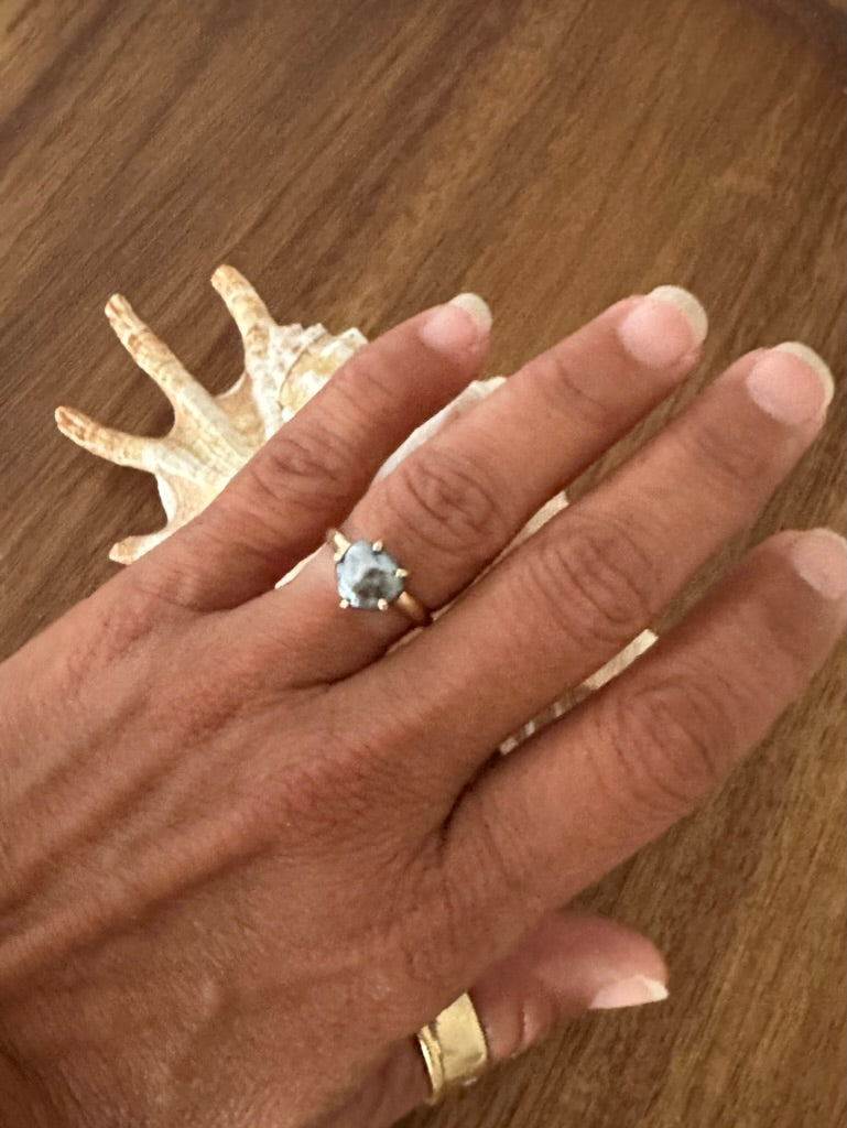 Legacy of the Sea: Kanaloa's Tahitian Keshi Pearl Ring