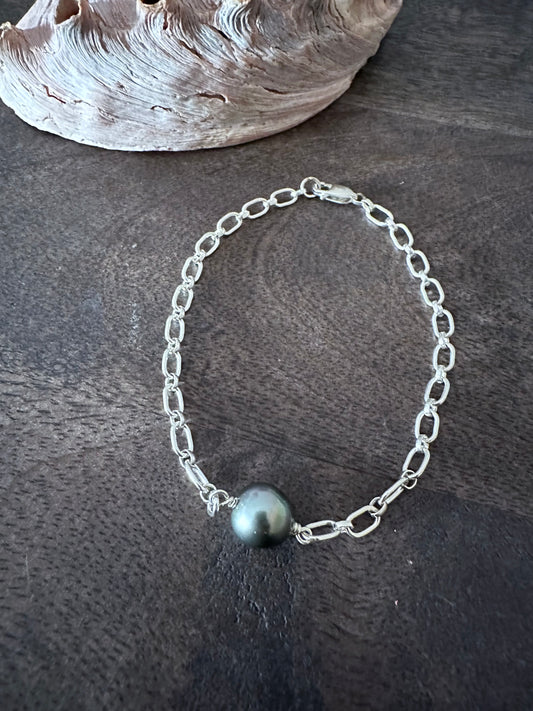 Edison or Tahitian Pearl Linked 14K Goldfilled Bracelet