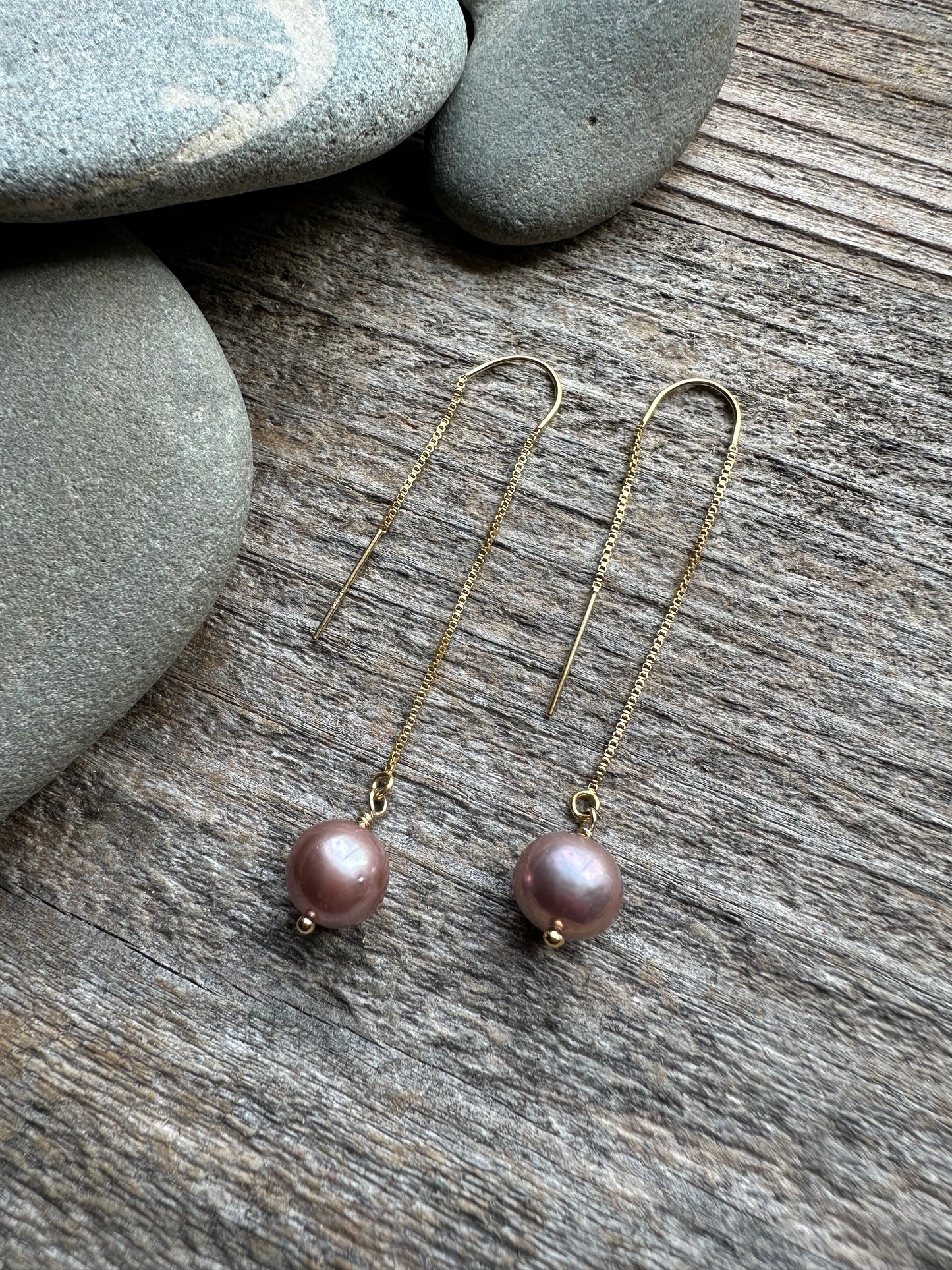 Edison Pearl Threader Earrings