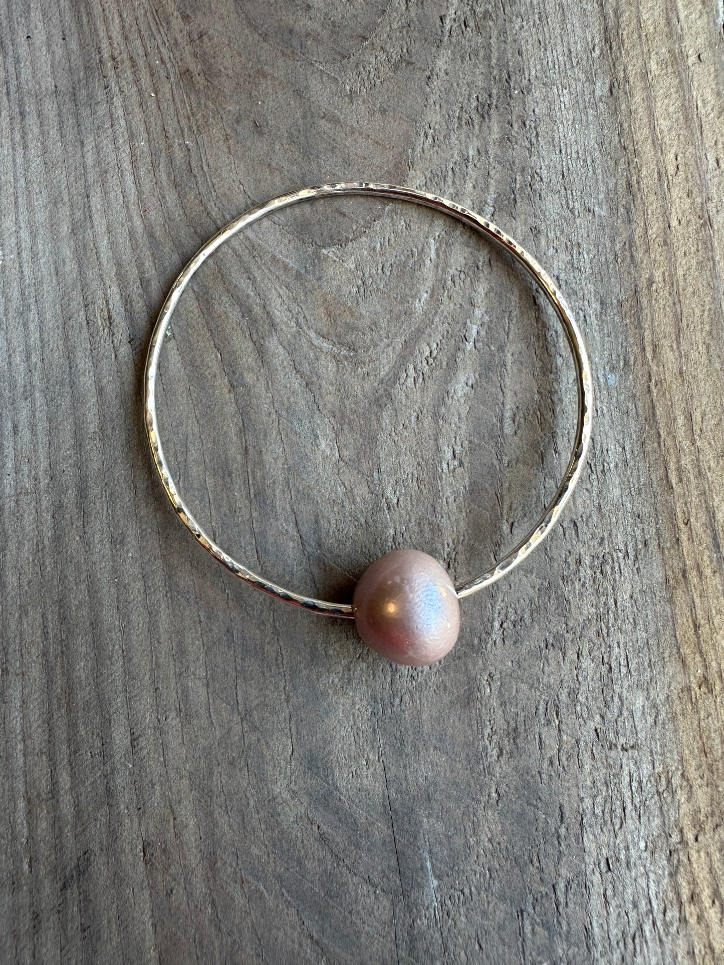 Large Edison on 14K Goldfilled Bangle