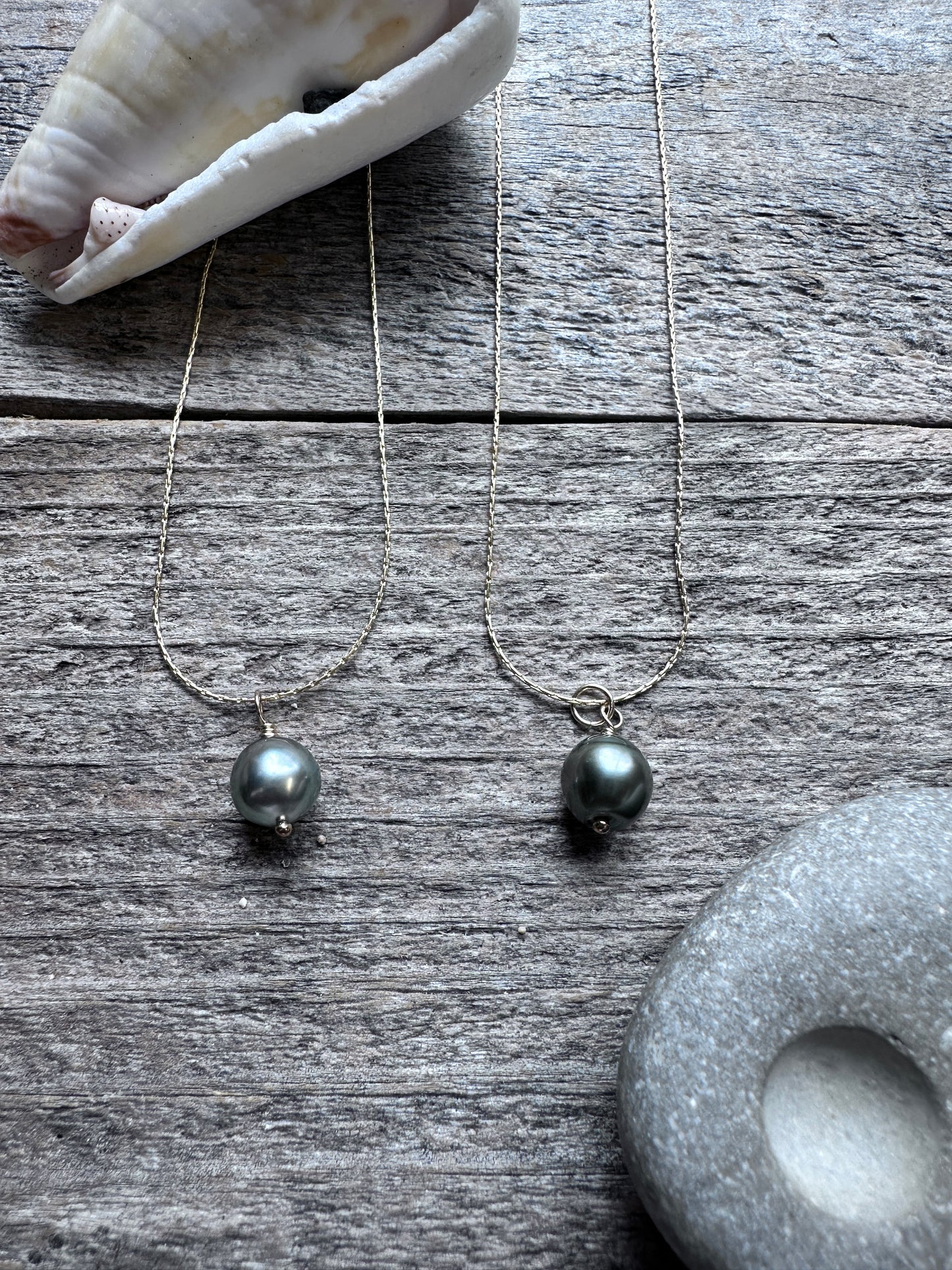 Tahitian Pearl Snake Chain 16”