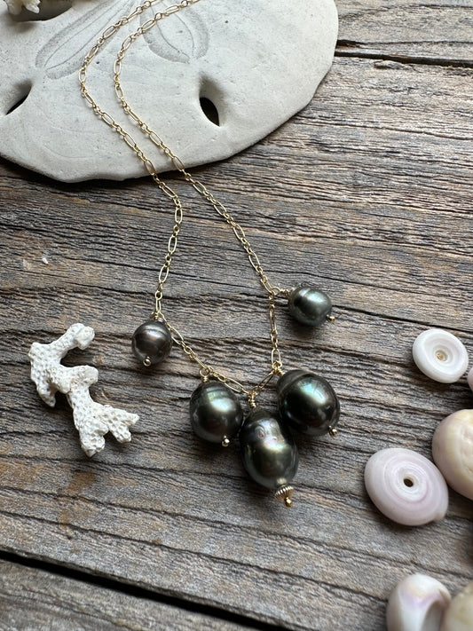 Cascade of Moons 18" Necklace