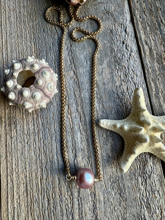 Riviera Glow Edison Pearl 22" Necklace