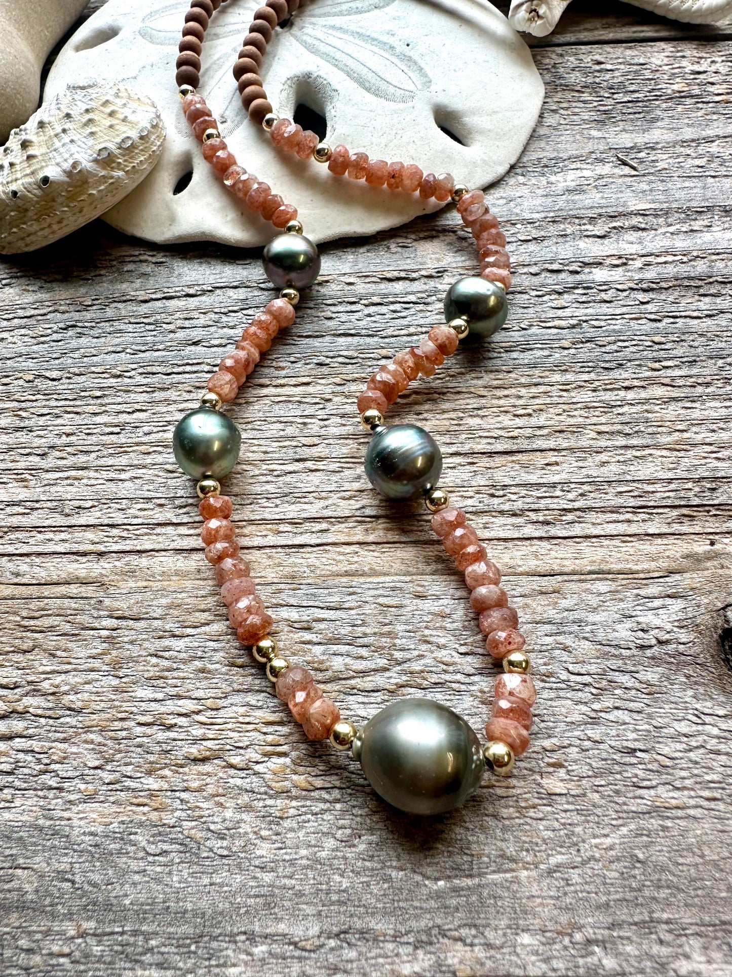 Rose Dawn Tahitian Pearl 23" Necklace