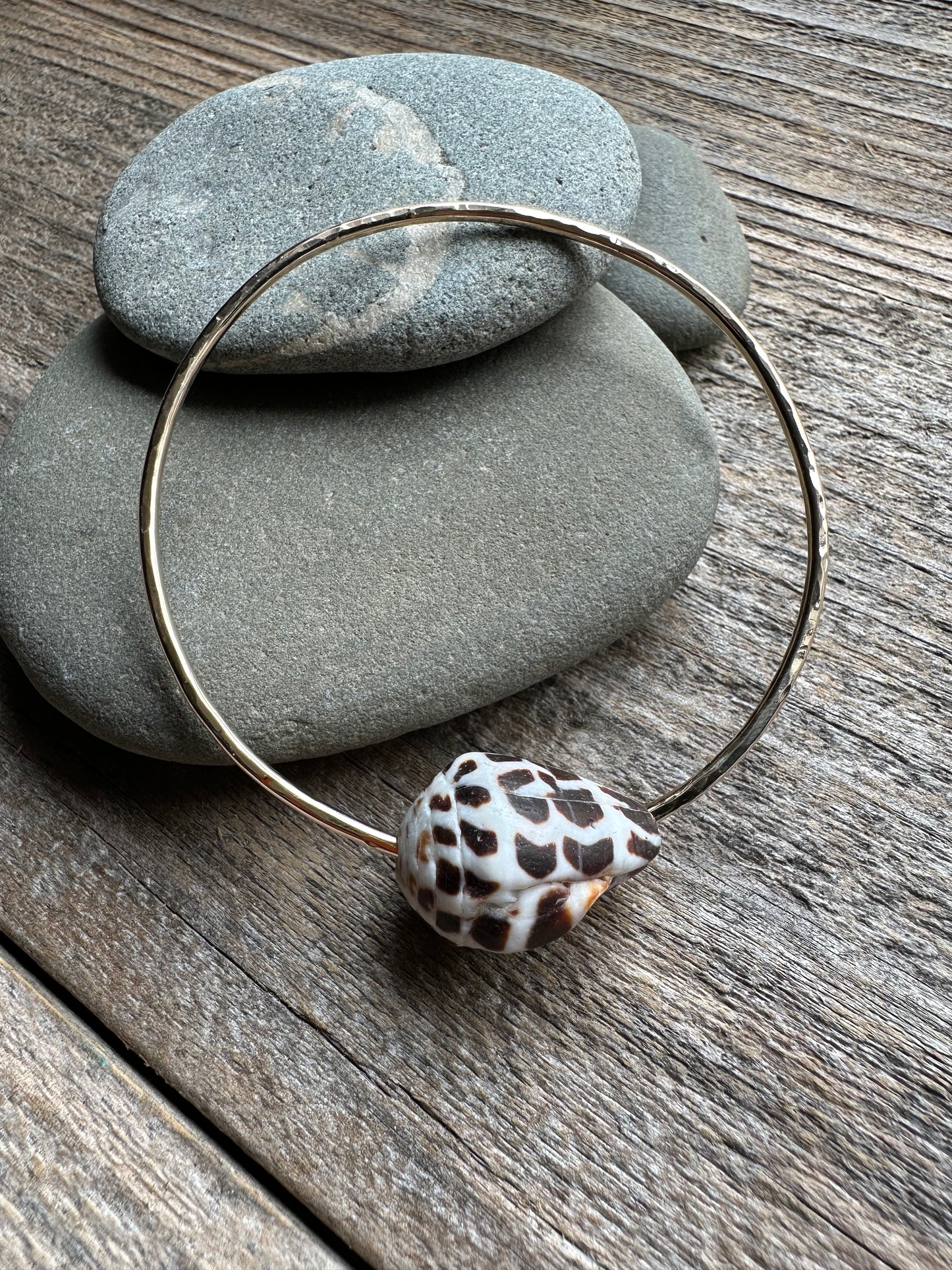 Shoreline Chic: Hawai’ian Cone Shell Bangle