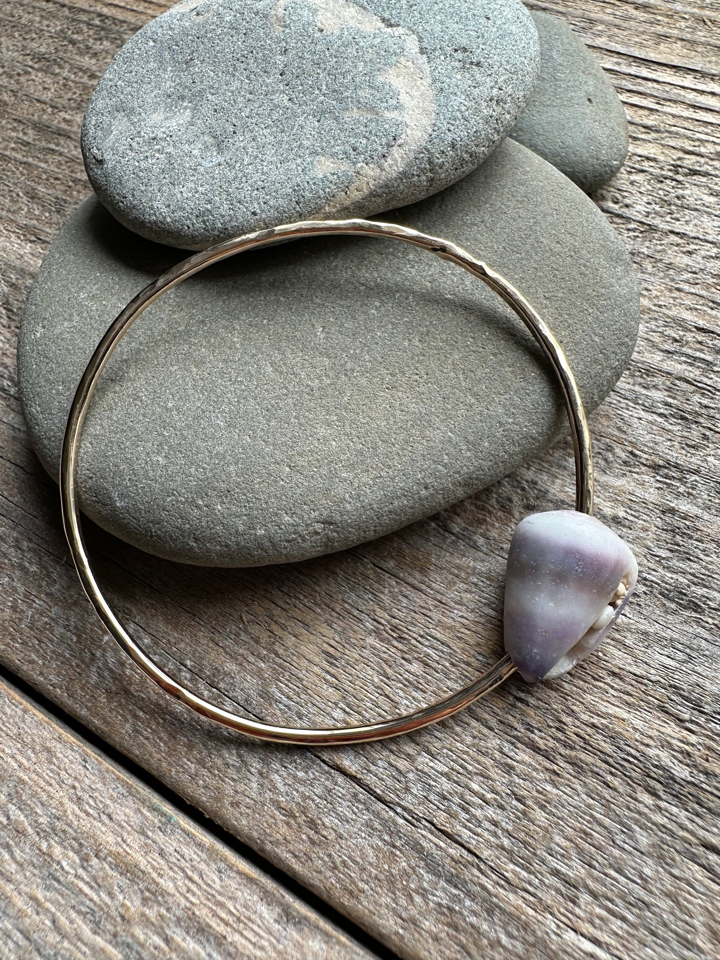 Shoreline Chic: Hawai’ian Cone Shell Bangle