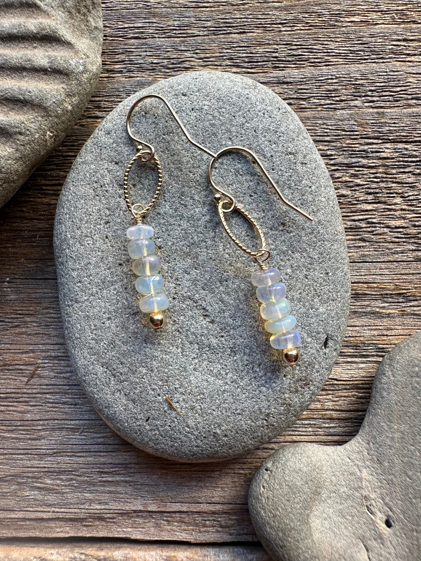 Horizon Light Ethiopian Opal Earrings