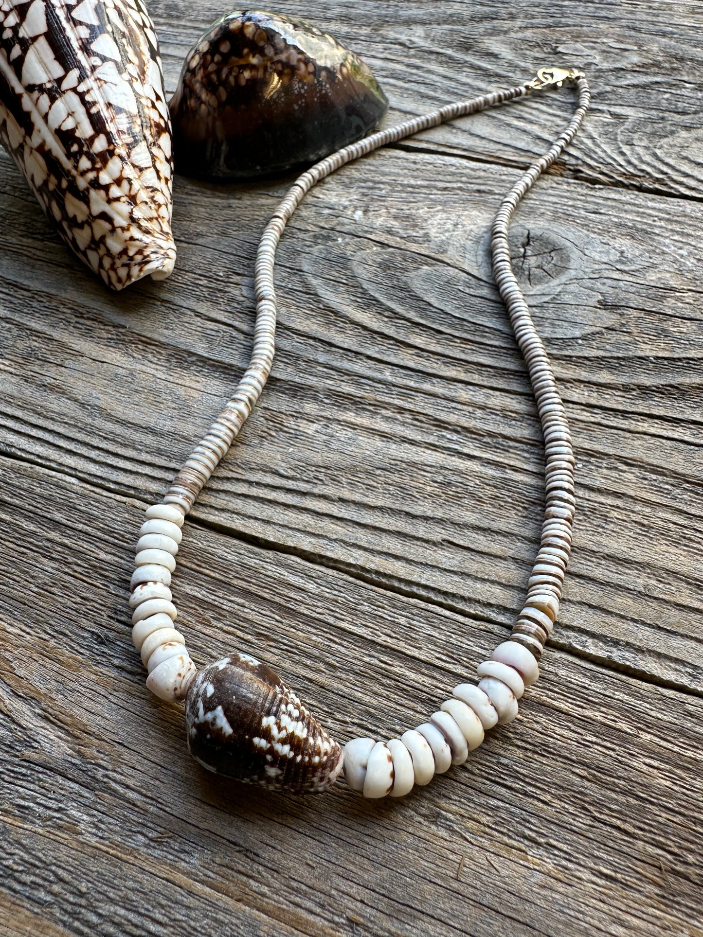 Sandbar Hawaiian Cone Shell 21" Necklace