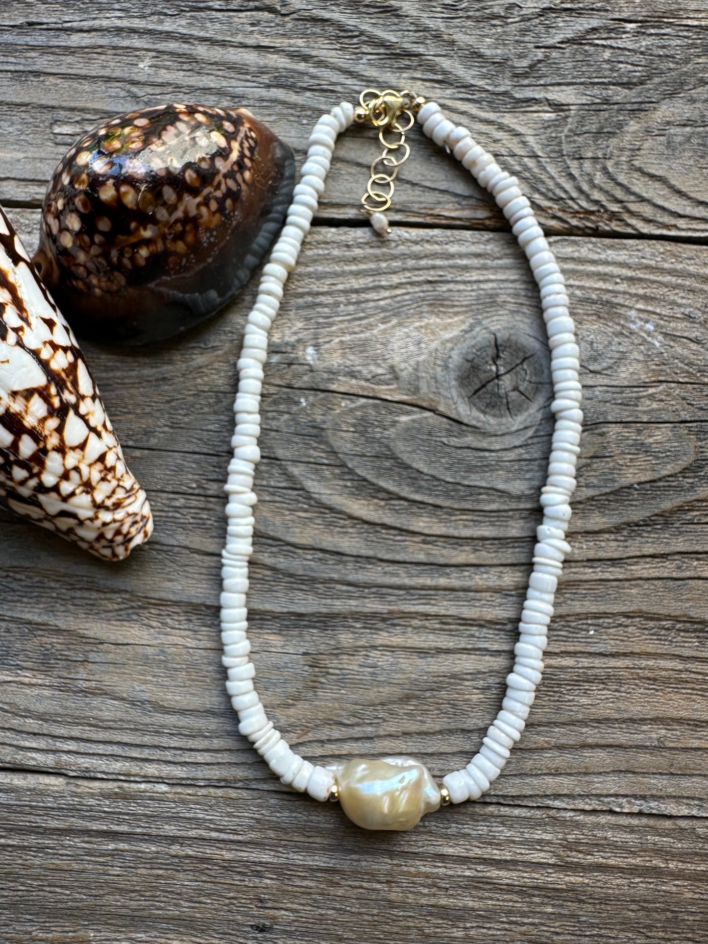 Tidepool Fireball Baroque Pearl Necklace