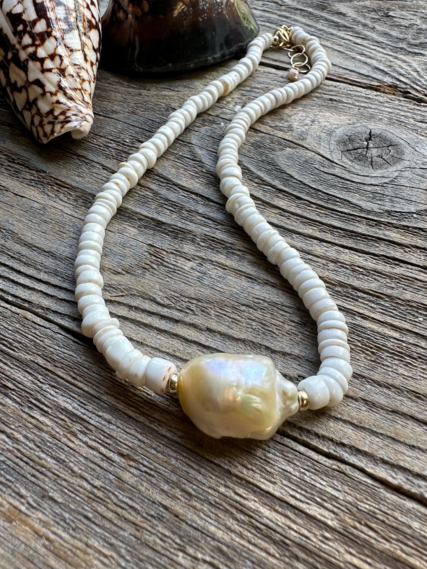 Tidepool Fireball Baroque Pearl Necklace
