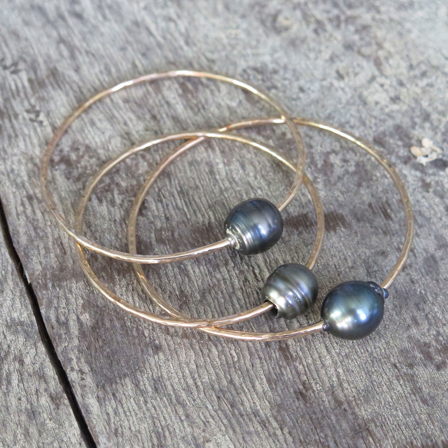 Single Tahitian Pearl Bangle