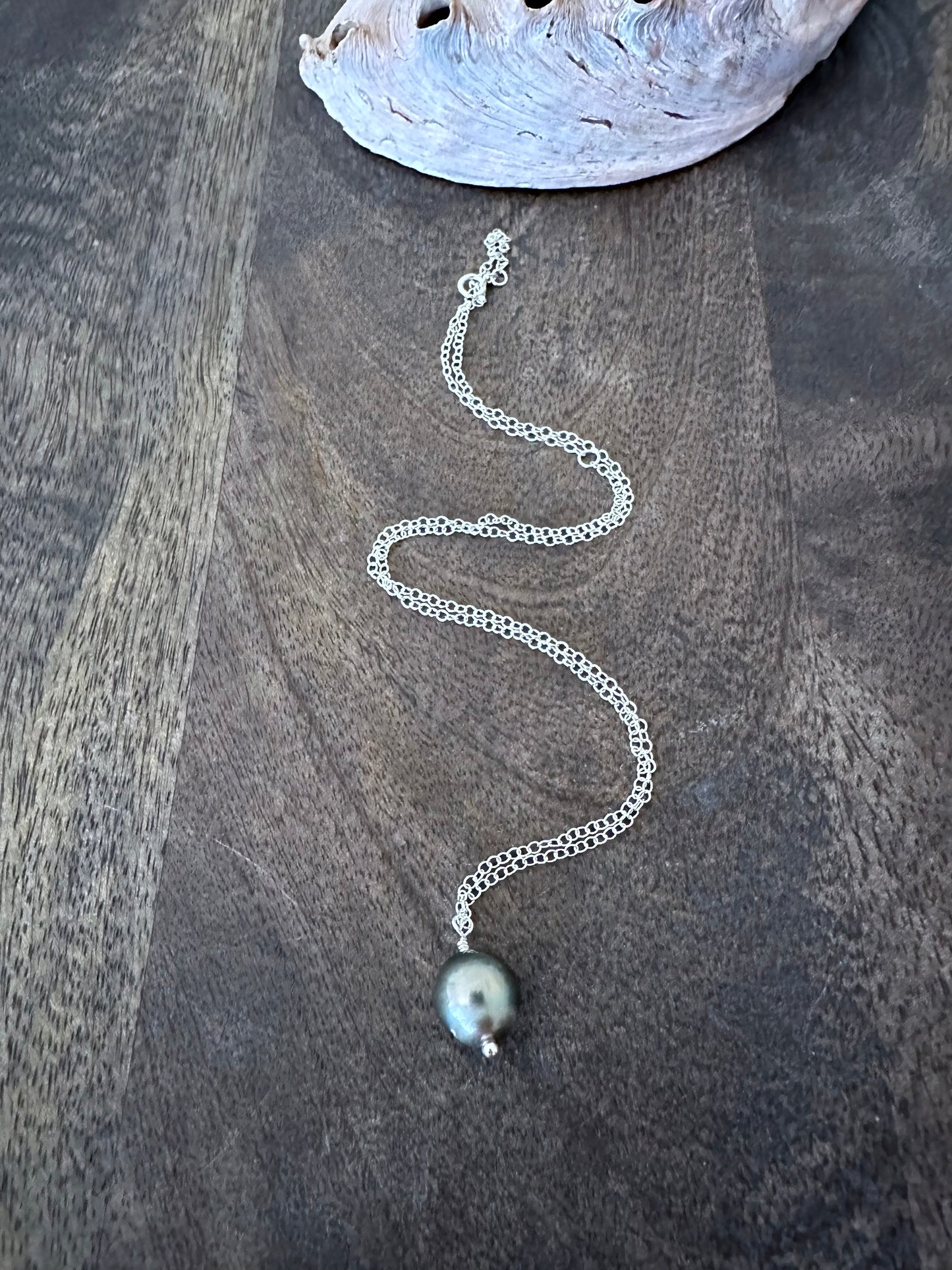 Single Tahitian Pearl Pendant Necklace