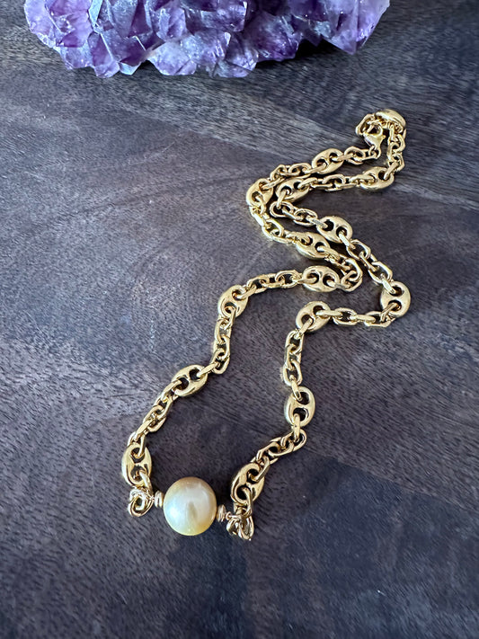 Golden South Seas Gold Filled Cartier Style Necklace