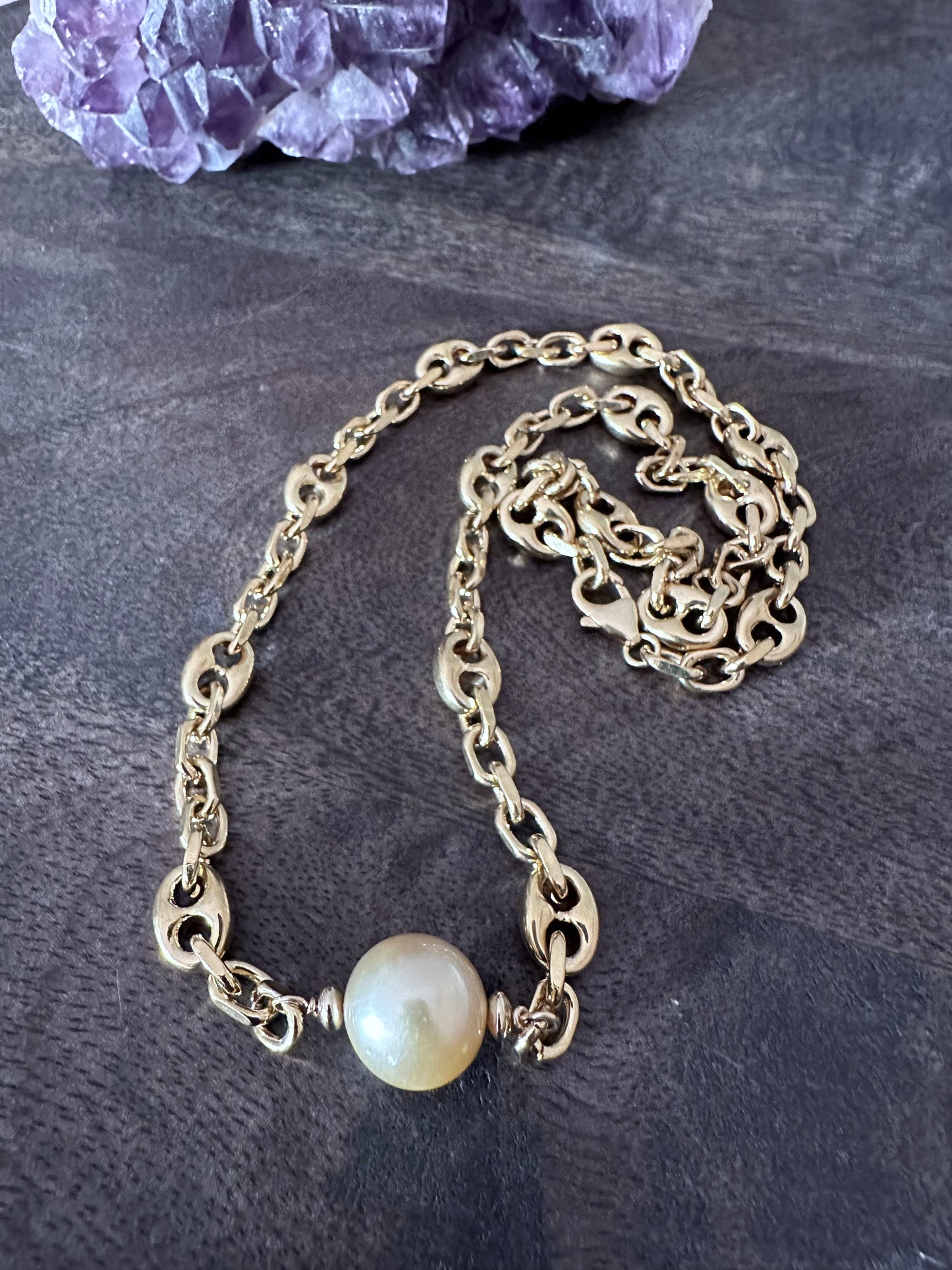 Golden South Seas Gold Filled Cartier Style Necklace