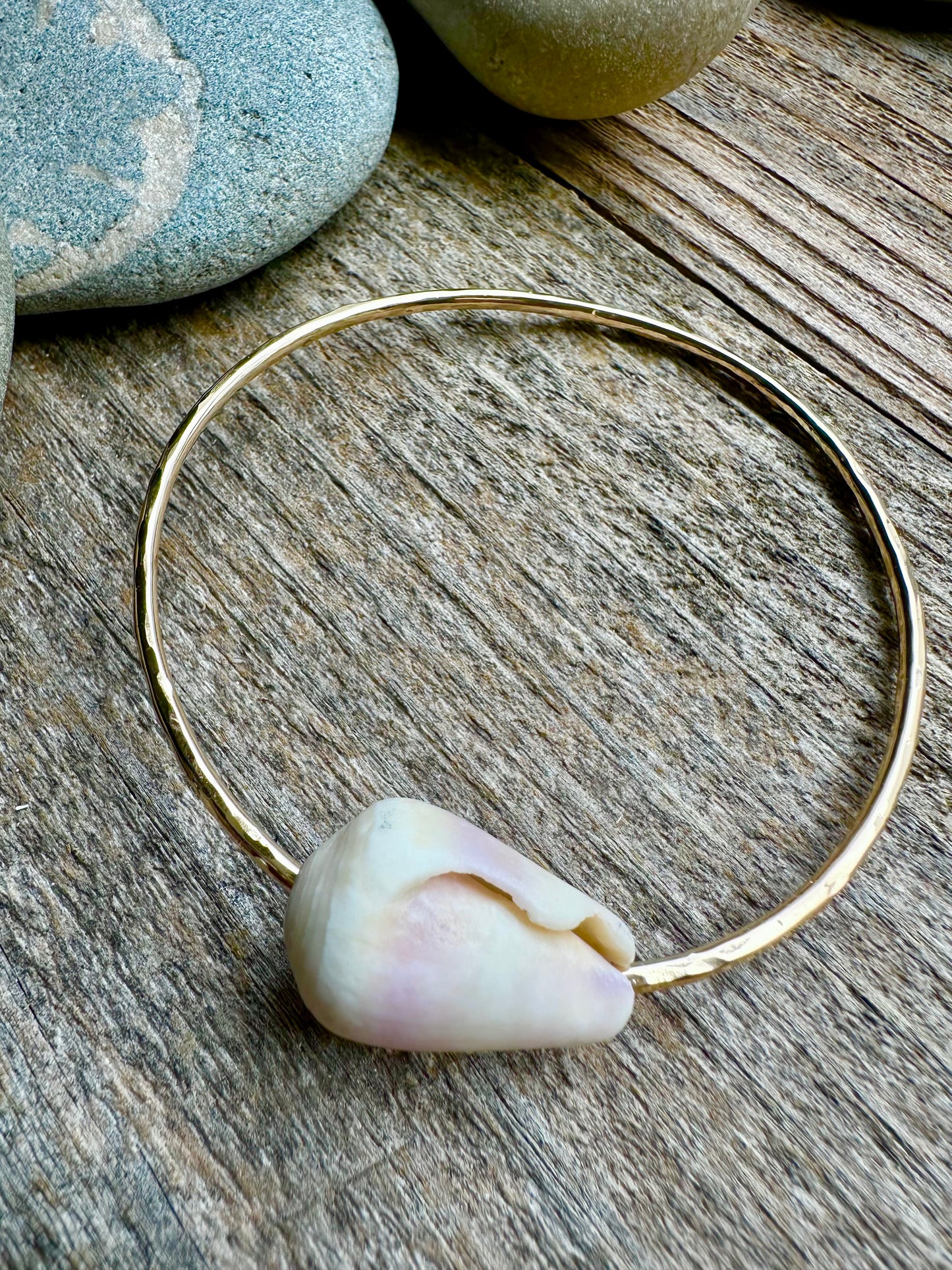 Shoreline Chic: Hawai’ian Cone Shell Bangle