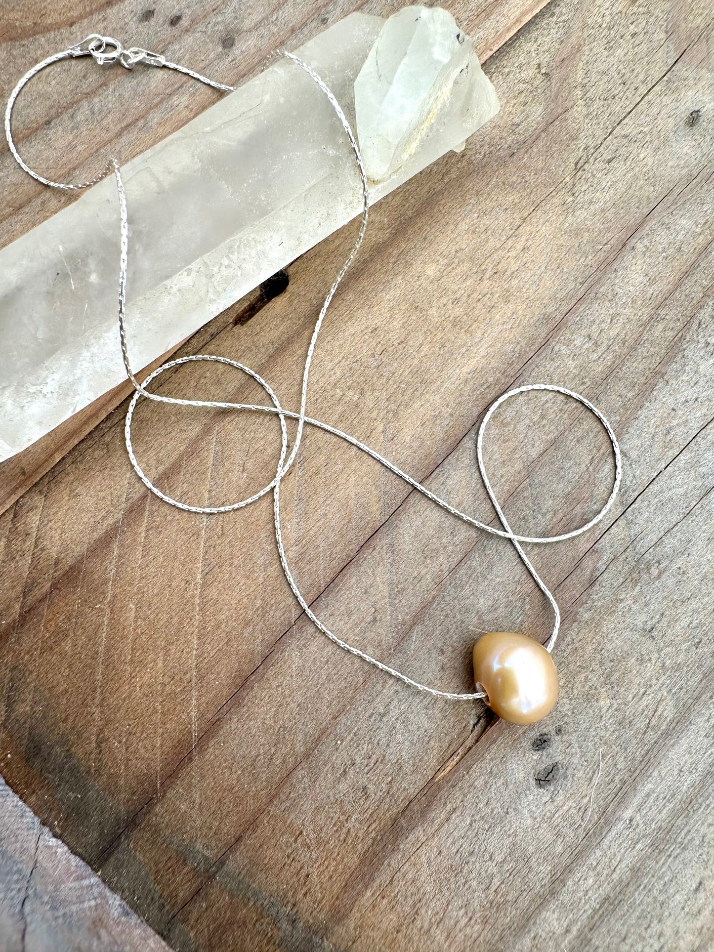 Freeflow Floating Pearl Necklace