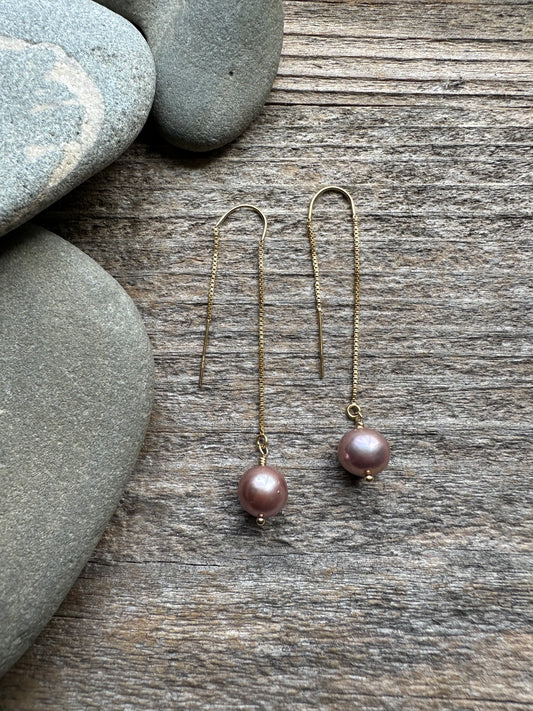 Edison Pearl Threader Earrings