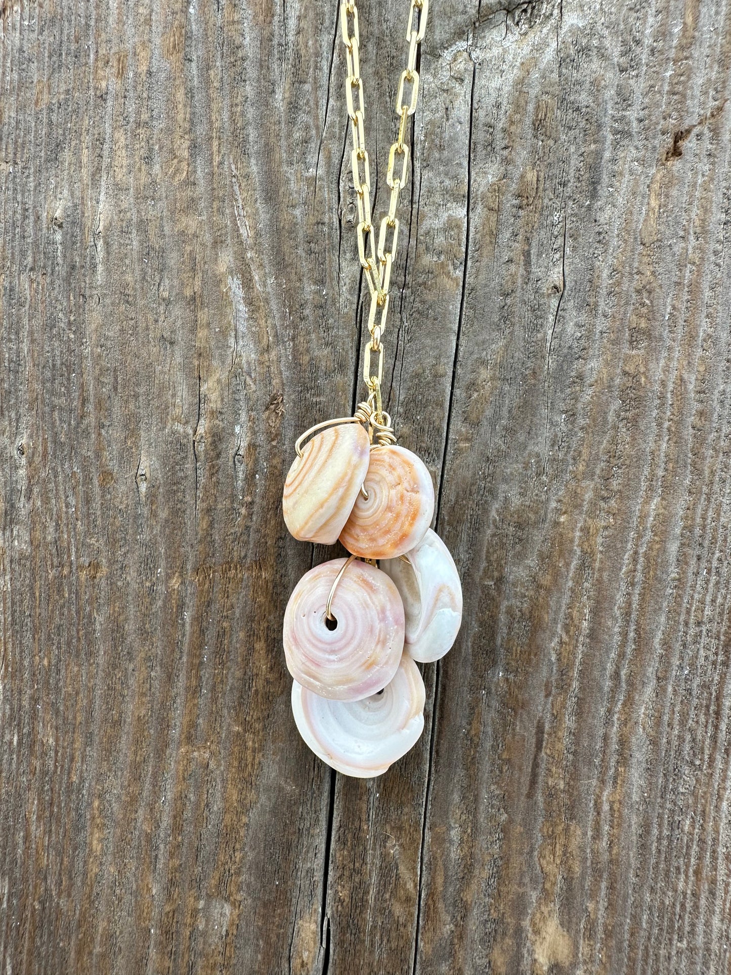 Puka Shell Cascade Necklace