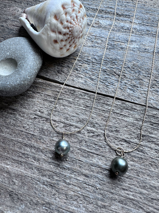 Tahitian Pearl Snake Chain 16”