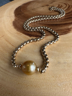 Golden South Seas Big Mana Gold Filled Necklace