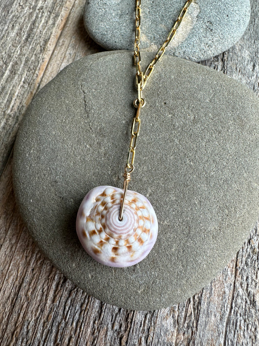 Puka Drop Necklace 16"