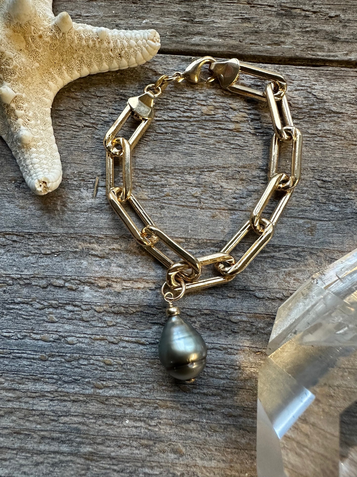 Big Mana Tahitian Pearl 7" Bracelet