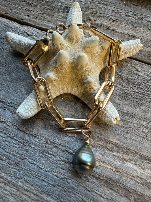 Big Mana Tahitian Pearl 7" Bracelet