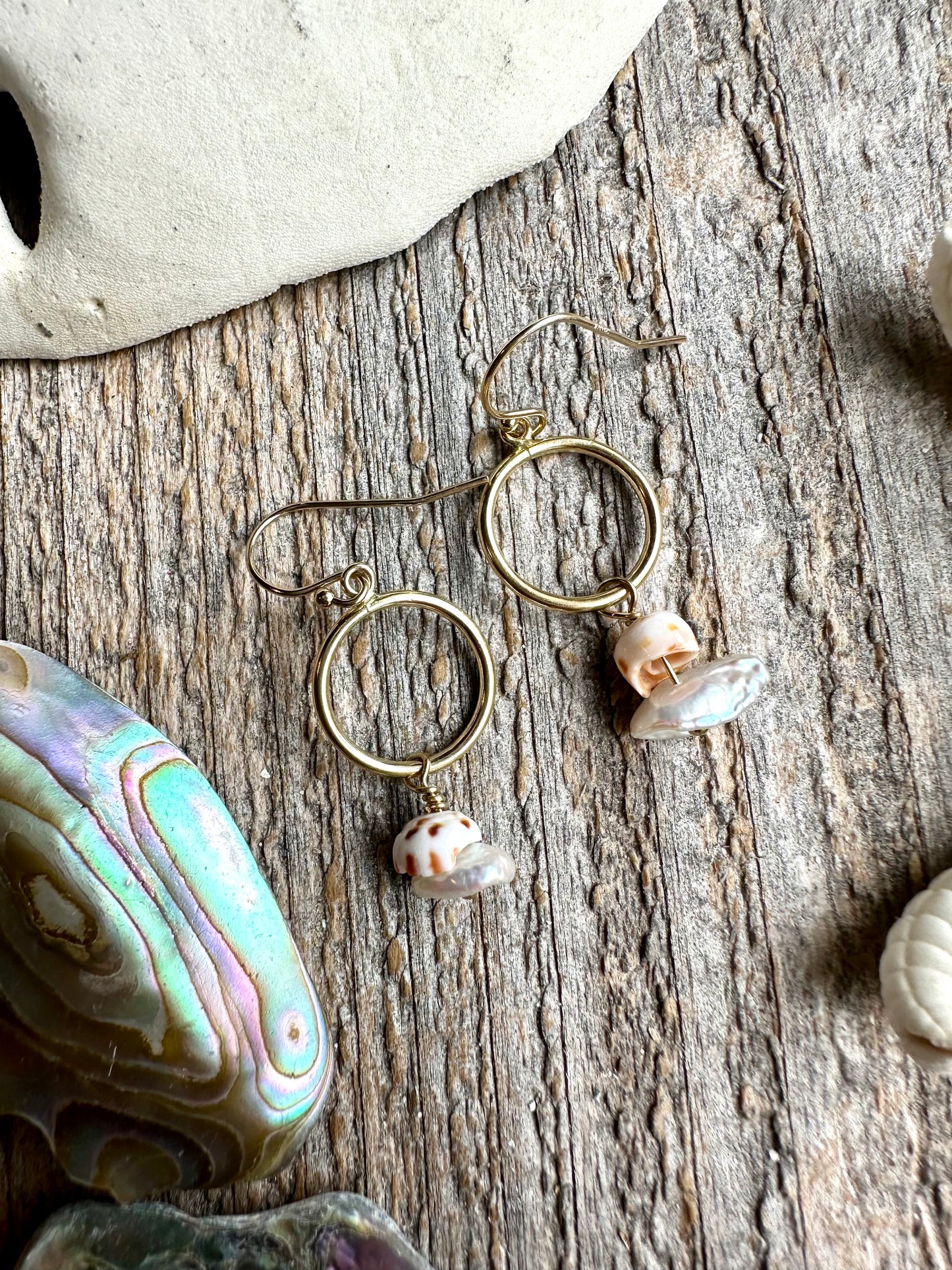 Oceanfall Keshi Pearl Earrings