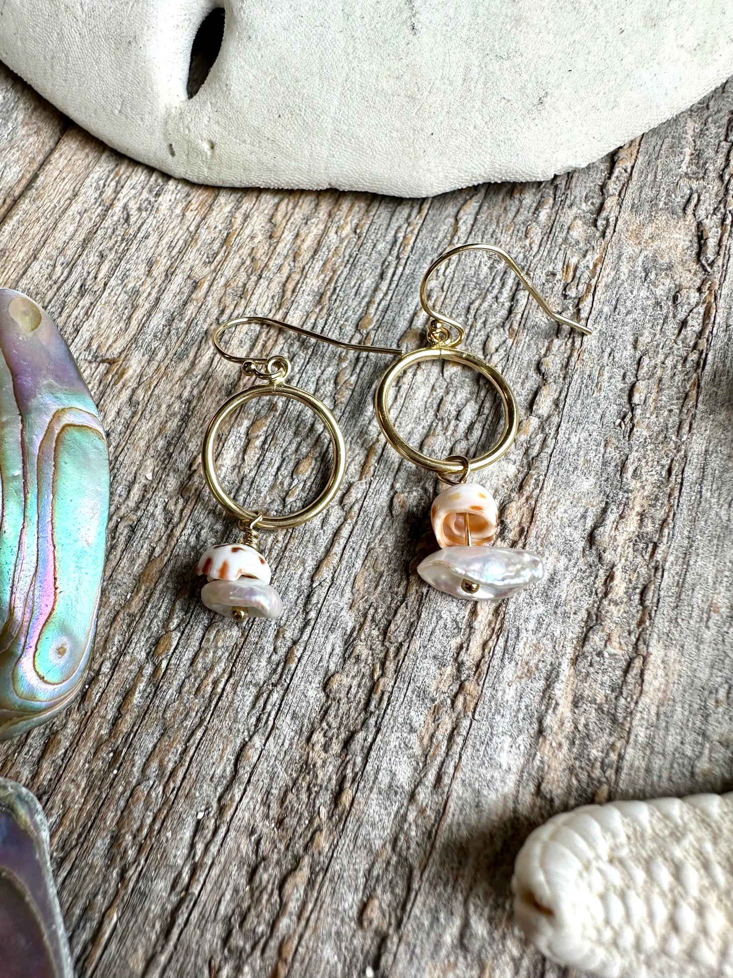 Oceanfall Keshi Pearl Earrings