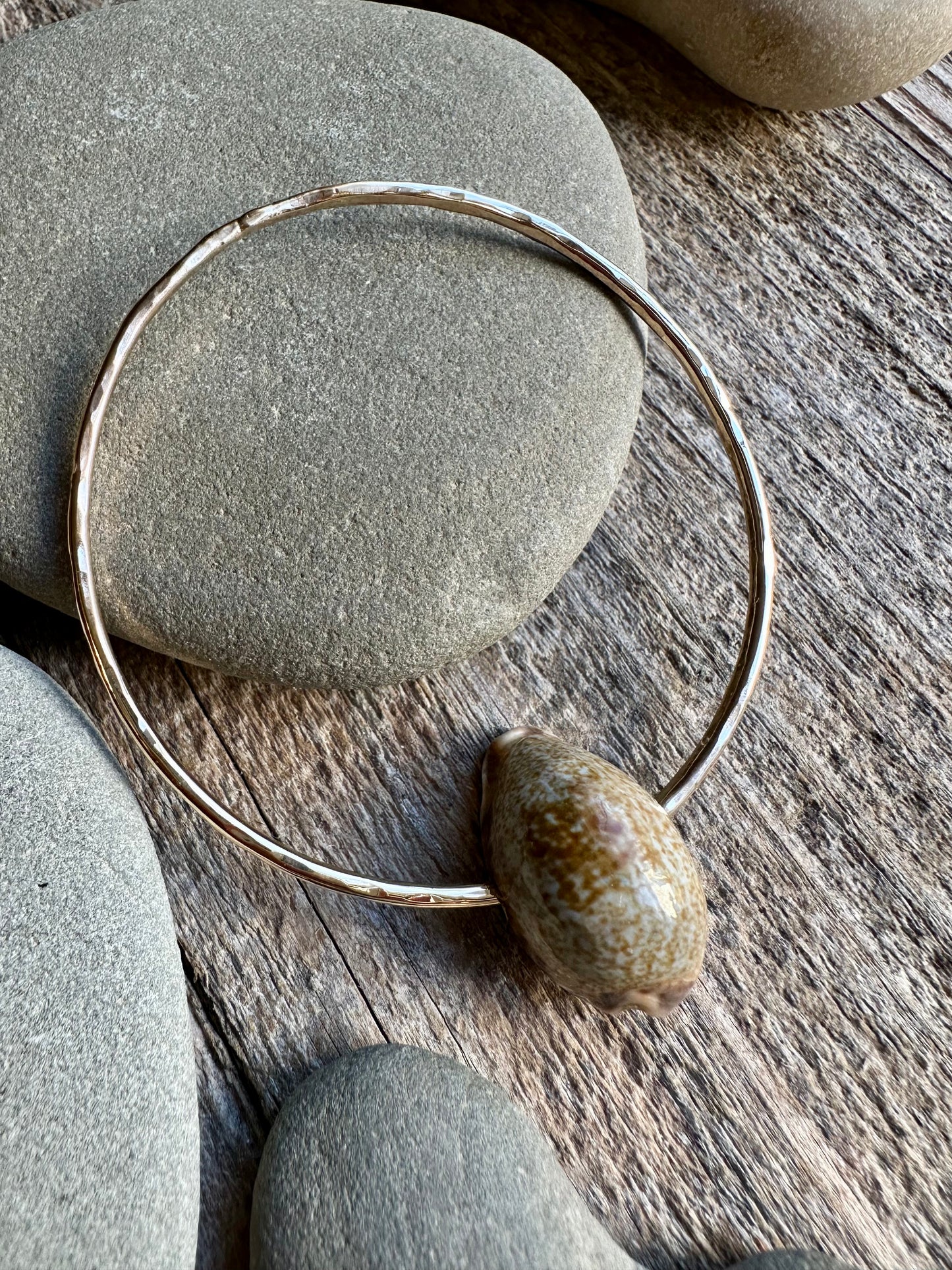 Shoreline Chic: Hawai’ian Cone Shell Bangle