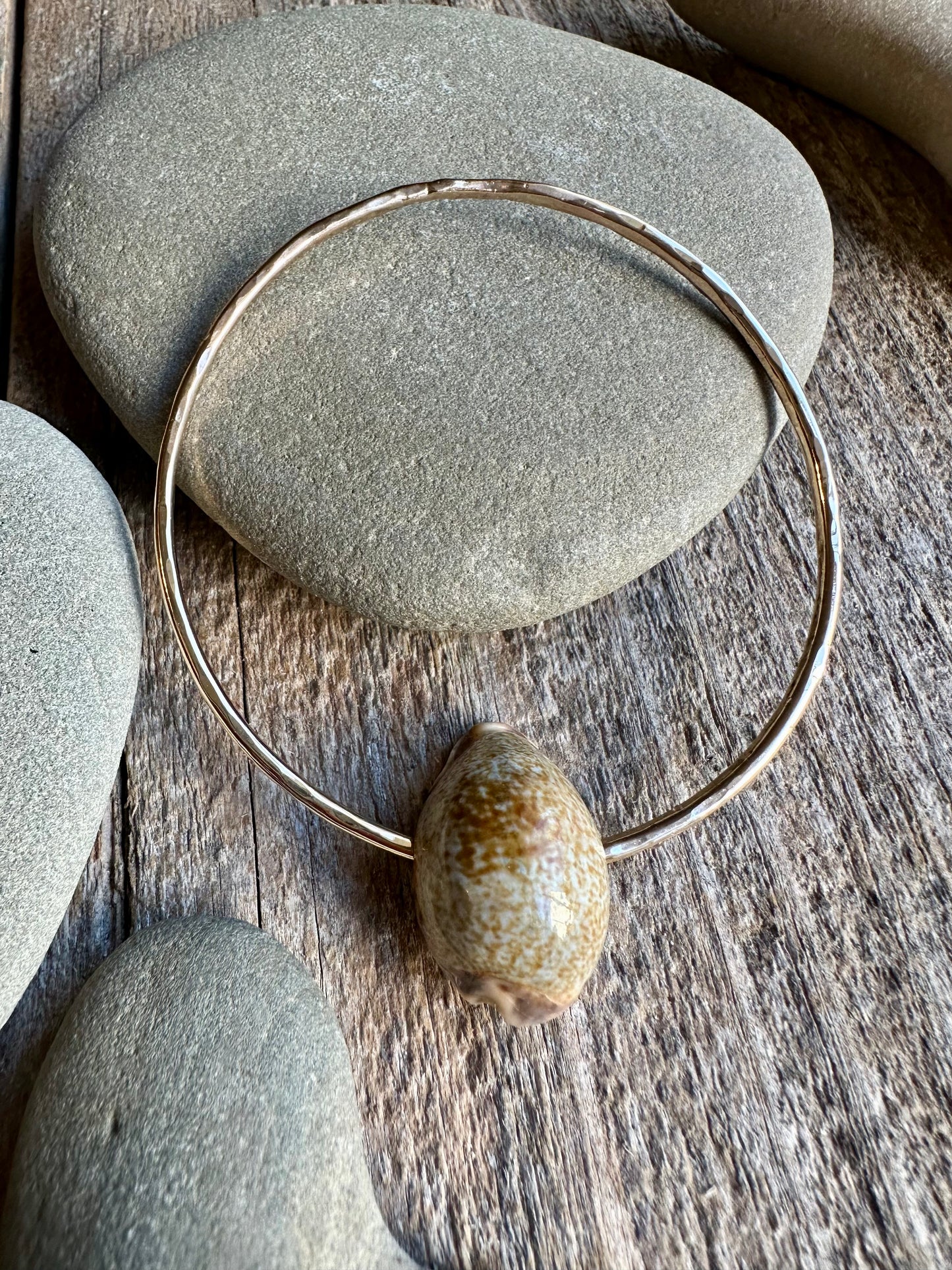 Shoreline Chic: Hawai’ian Cone Shell Bangle