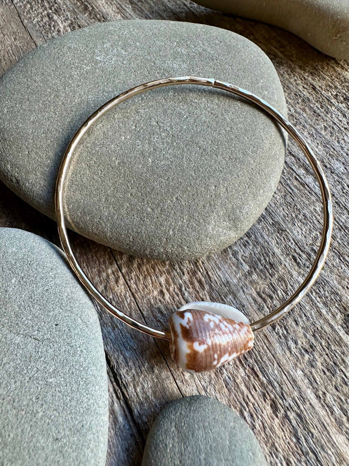 Shoreline Chic: Hawai’ian Cone Shell Bangle
