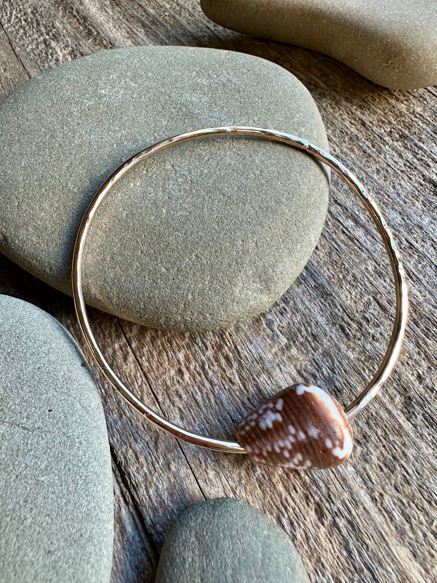 Shoreline Chic: Hawai’ian Cone Shell Bangle