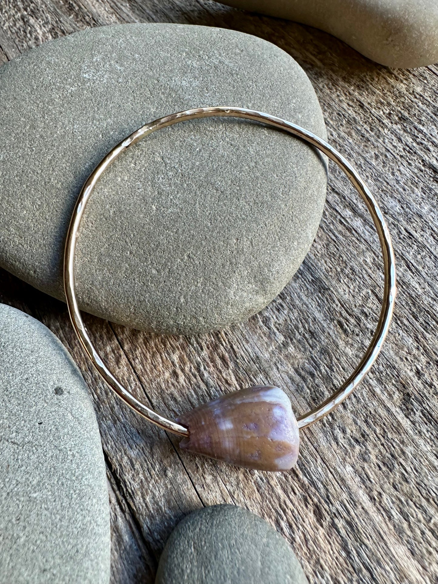 Shoreline Chic: Hawai’ian Cone Shell Bangle
