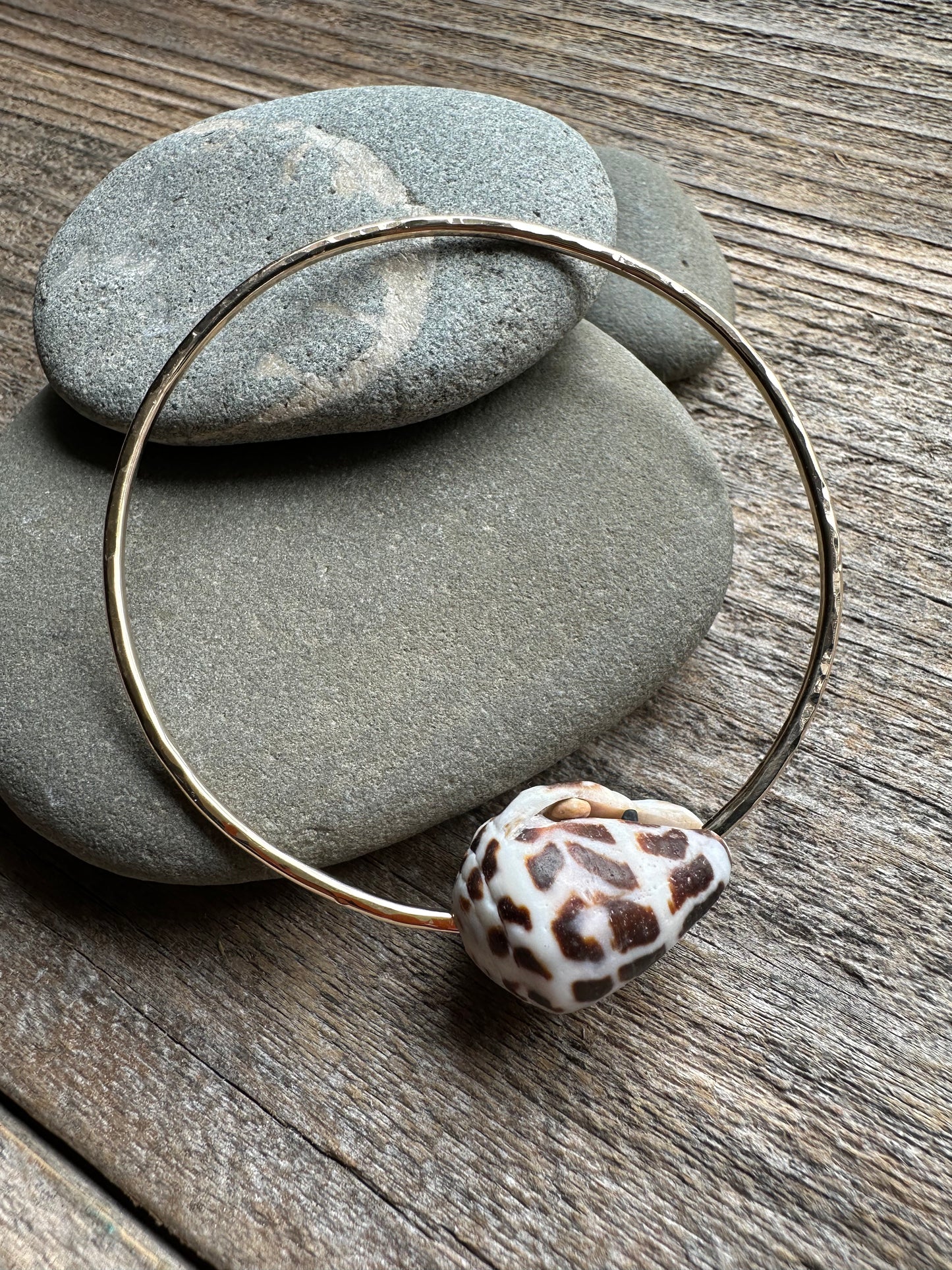 Shoreline Chic: Hawai’ian Cone Shell Bangle