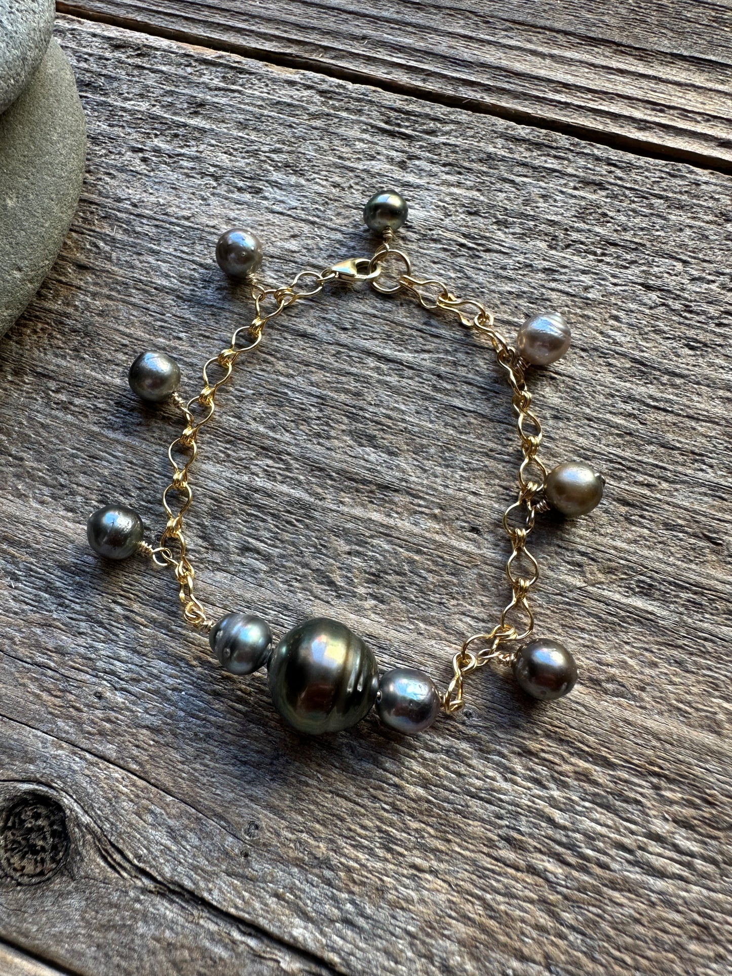 Tidal Rhythm Tahitian Pearl Bracelet