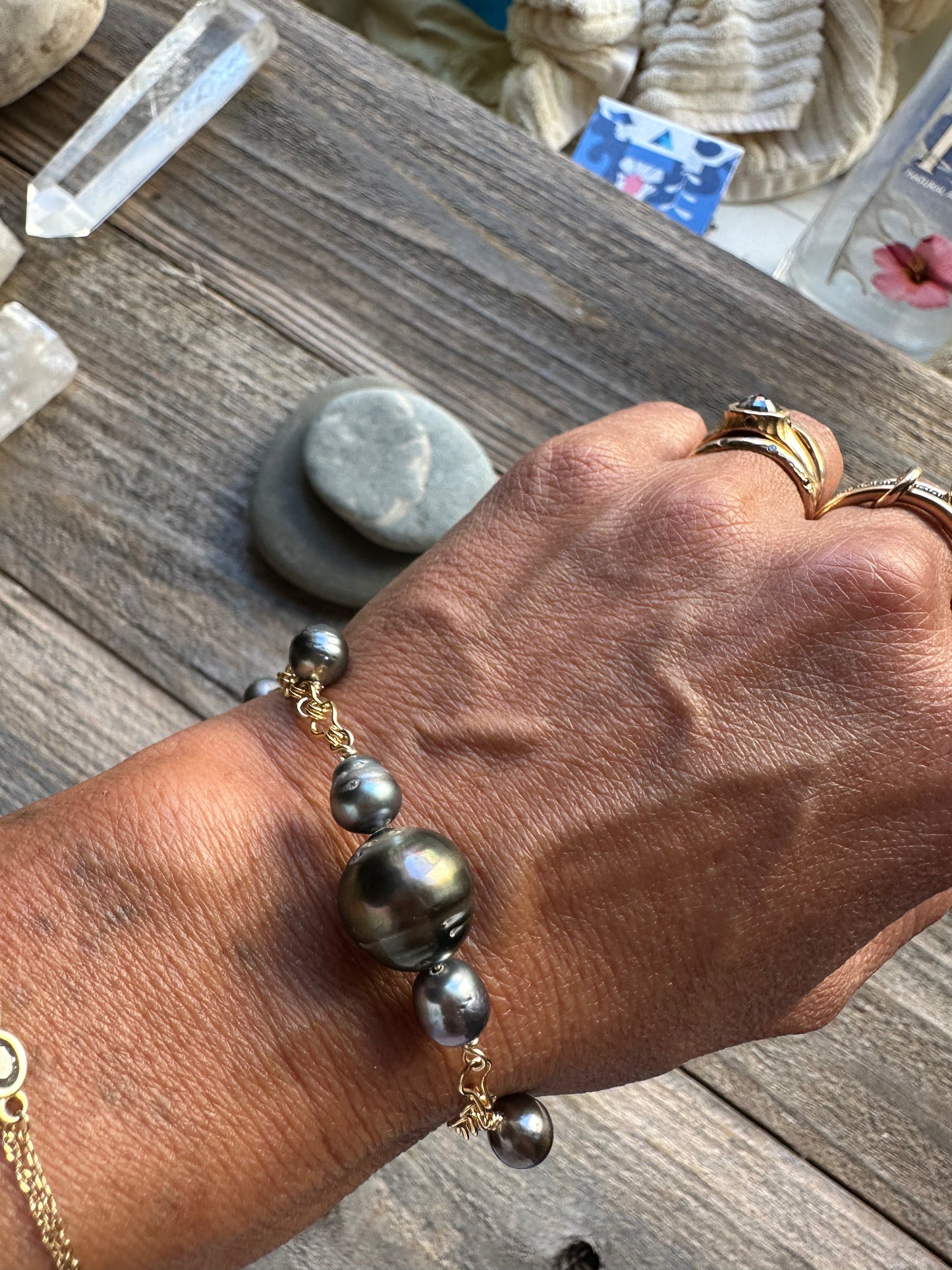 Tidal Rhythm Tahitian Pearl Bracelet