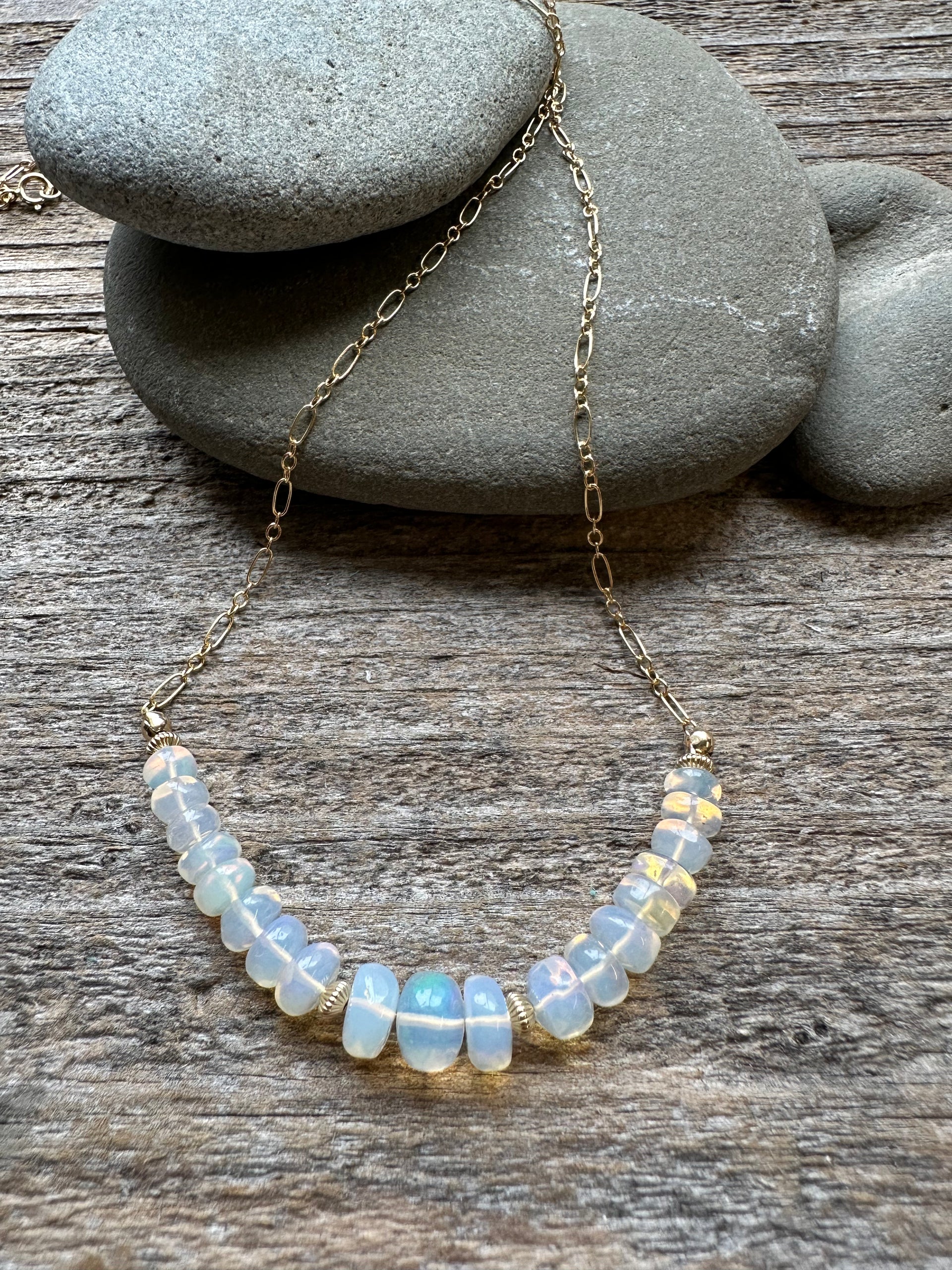 Horizon Light Ethiopian Opal Necklace – Tide and Tied