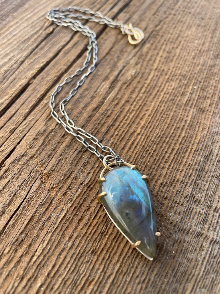 Labradorite Tear Drop